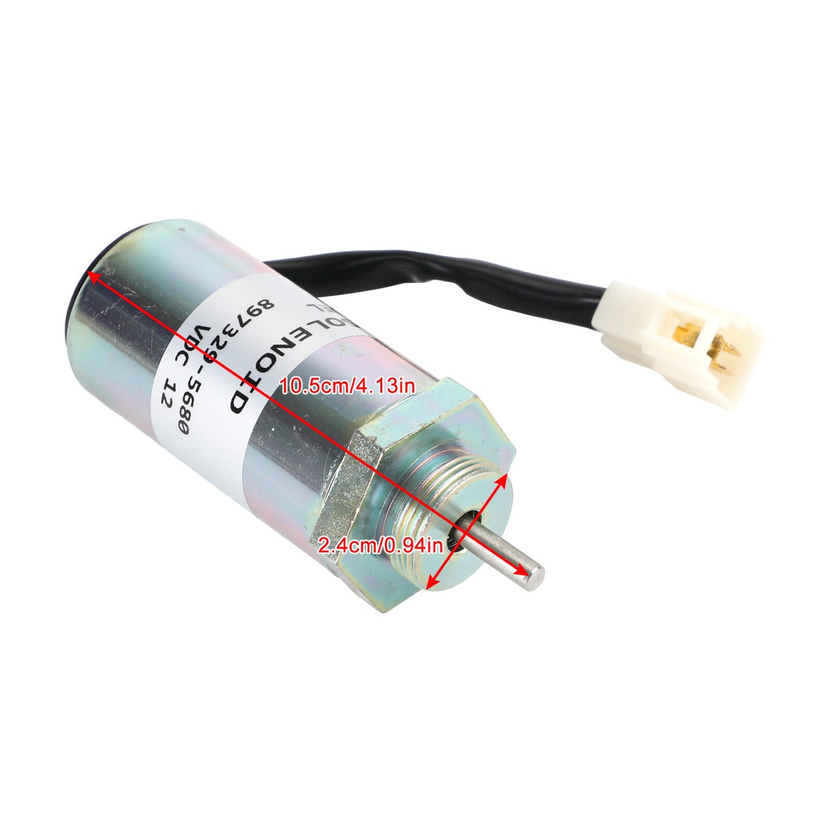 897329-5680 Fuel Shut Off Solenoid For Isuzu Engines 3LD1