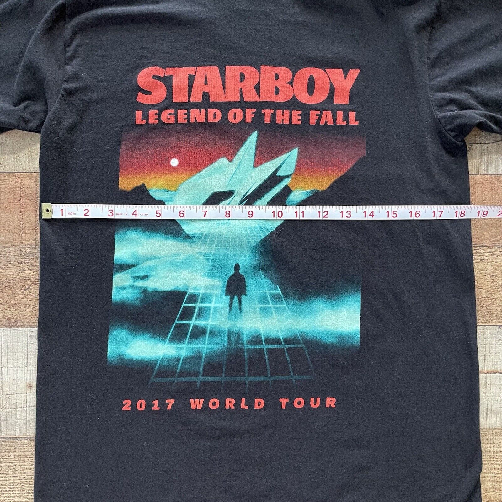 The Weeknd Starboy 2017 World Tour Concert T-Shirt Black Size M