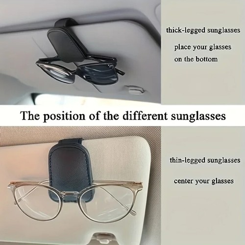Clip Porta Lentes Para Visera Para auto Sunglasses Card Holder Magnetic Clip 1pc - Foto 5 di 10