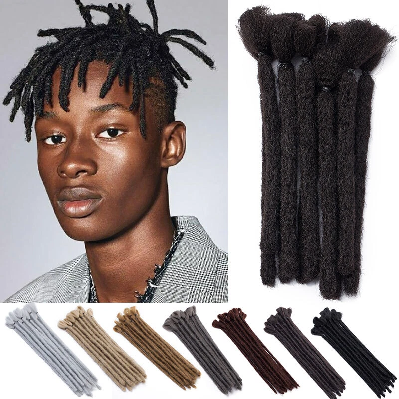 Male Boys Reggae Loc Extensions Short Dreadlock Extensions for Men