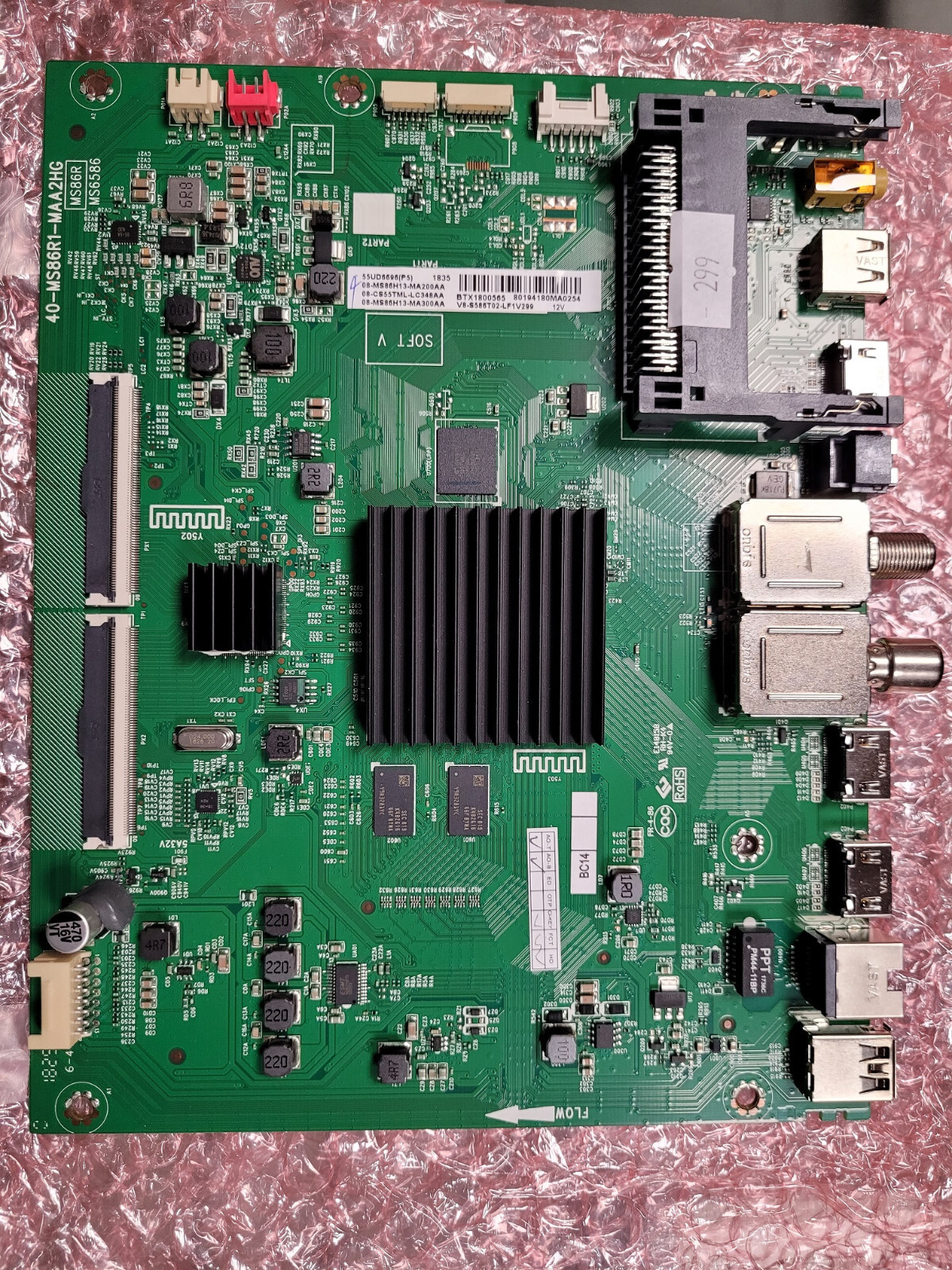 Platine Thomson 08-MS86H13-MA200AA carte mère pour TV 55UD6676