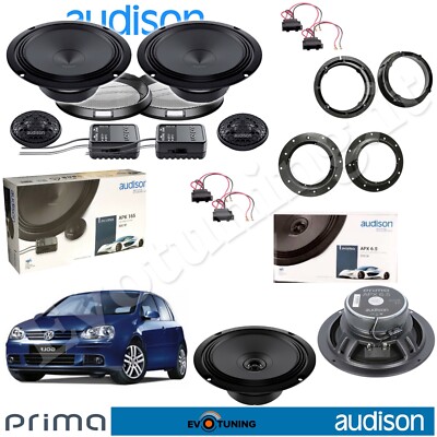 Set 6 Lautsprecher Audison APK 165 + APX 6.5 2-Wege für VW Golf V 2003