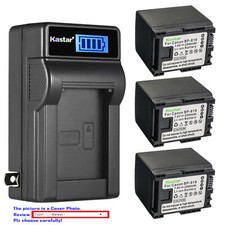 Kastar BP-819 Battery LCD Wall Charger for Canon VIXIA HF M36 HFM36 M300 HFM300