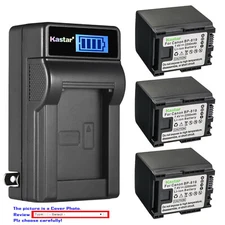 Kastar BP-819 Battery LCD Wall Charger for Canon VIXIA HF200 VIXIA HG20 HG21