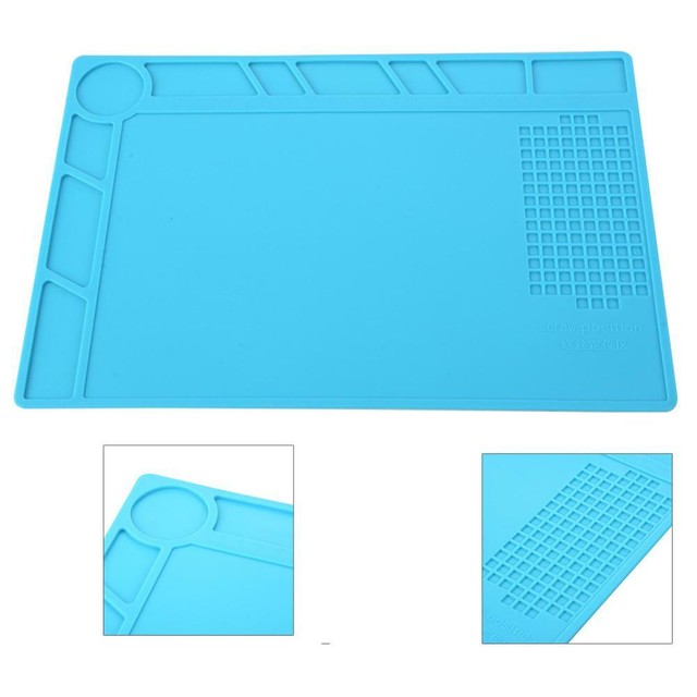 34x23cm Anti Static Solder Repair Heat Insulation Silicone Pad