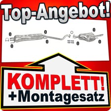 Auspuff für OPEL ASTRA G 1.6 84/101PS Stufenheck 1998-2003 Auspuffanlage