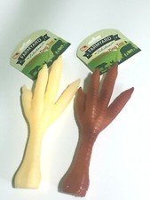 2 X Dog Squekey Toy Chicken Legs Pet Toy Pupy play Cat Toy Rubber chicken Feet 