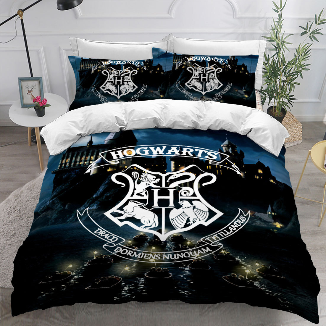 Harry Potter 3D Ultra Soft Quilt Doona Duvet Cover Set Single Double