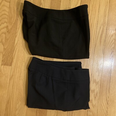 Simply Styled Petite Women's Dress Pants, 2 Pair, Blue, Black, 8P | eBay