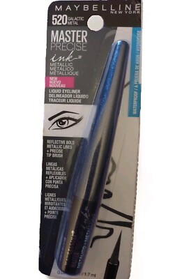 New Maybelline #520 Galactic Metal Master Precise Liquid Eyeliner Waterproof 