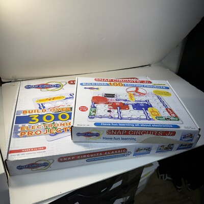 Snap Circuits Classic 300 Electronic Projects SC-300 2017 w/ Elenco Jr. kit too!