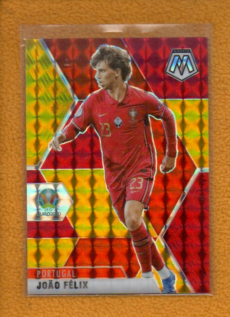 Joao Felix 2021 Panini Mosaic UEFA Euro 2020 Choice Red & Gold Prizm #159 /88