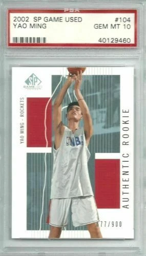 Yao Ming Grade 10 Rookie Sports Trading Cards & Accessories