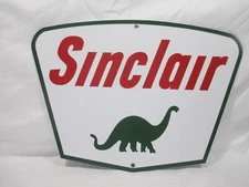 Sinclair Gasoline 12"x8 1/2" Die cut Metal Sign