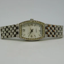 Mother of Pearl Dial Quartz Analog Women's Watch Sz. 6 1/4" New Battery