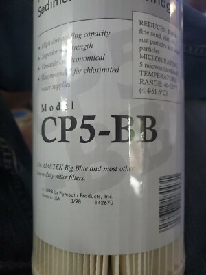 Free shipping CP5-BB 5 Micron Sediment Water Filter House Cartridge Filtration 