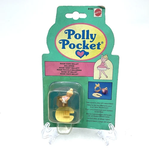Vintage Polly Pocket Sammie Ring ROSIE DOES BALLETS Ring #U