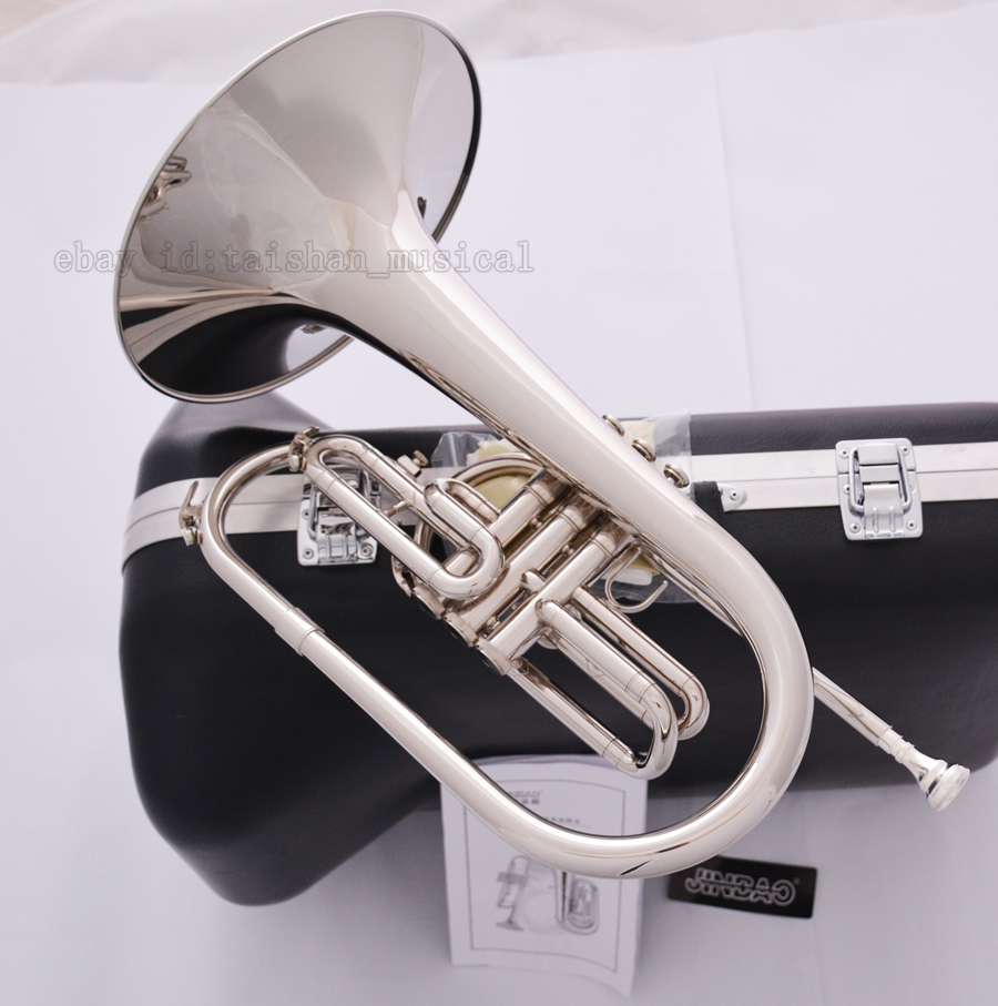 Professional JINBAO F Key Marching Mellophone Silver nickel Horn Hard