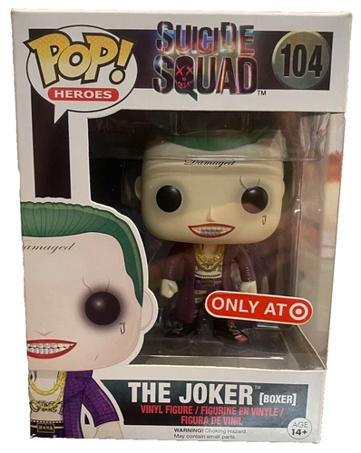Funko Pop! Suicide Squad #104 The Joker [Boxer] Target Exclusive Vaulted NEW🔥