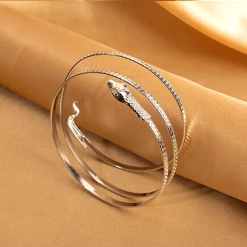 Egyptian Elegant Unique Charms Snake Design Bracelet Bangle Cuff Adjustable Gift - Picture 23 of 23