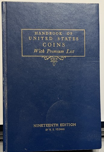 HANDBOOK OF UNITED STATES COINS 19TH EDITION USED #G190