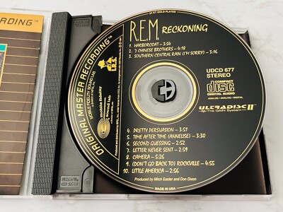 R.E.M. Reckoning CD MFSL ULTRADISC II 24KT GOLD DISC LIMITED ED