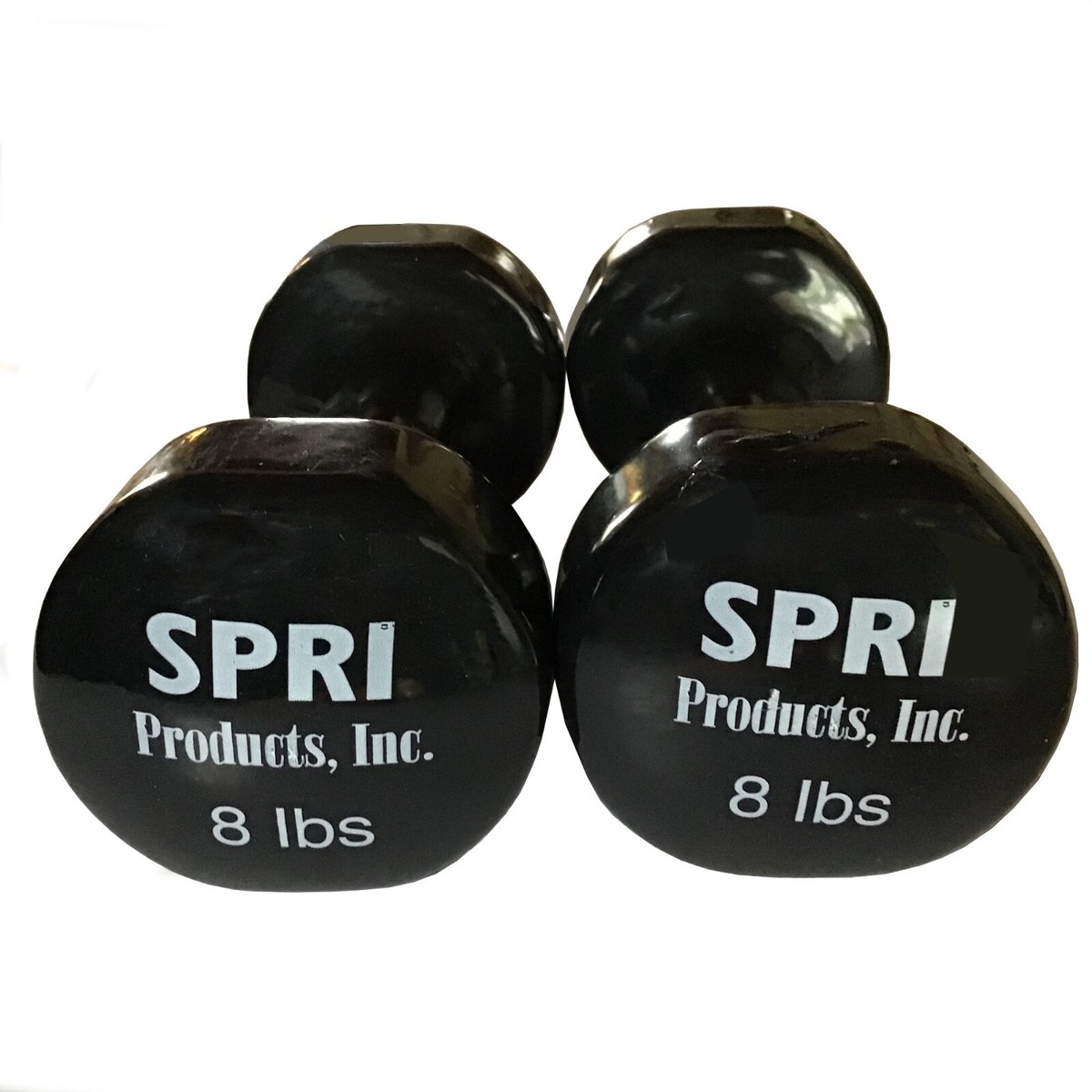 Spri Vintage Dumbbells 8LB Vinyl Coated A Pair