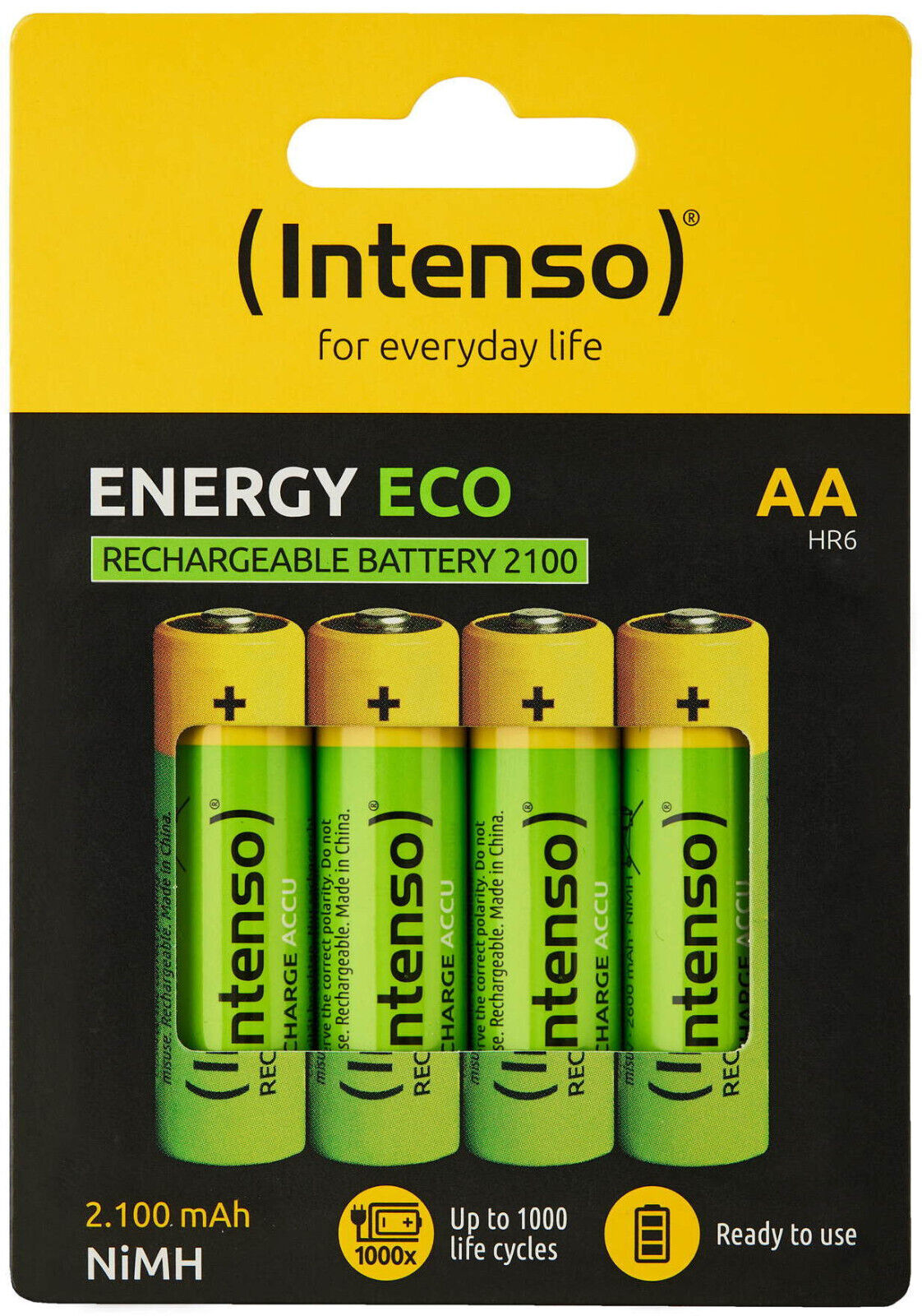 Thumbnail - 12 Intenso Akku Aa 2100mah Energy Eco Nickel-metall-hydrid 4er Blister