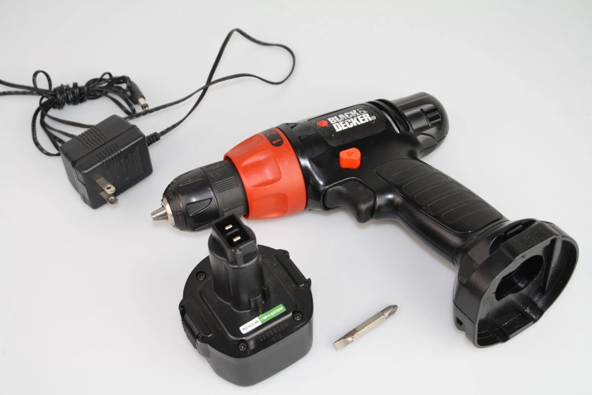 Black & Decker Cordless Drill PS9600 9.6V 10mm 350/700 rpm w/ Battery &  Charger