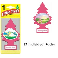 Little Trees Morning Fresh Scent Car and Home Air Fresheners, 24 Pcs