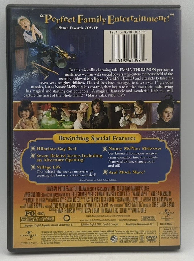 Nanny McPhee DVD Widescreen Emma Thompson Colin Firth Great Condition 2006 - Image 2 of 3