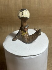 SOLDIER PARACHUTING BARCLAY /MANOIL RARE FIGURE ORIGINAL WHITE PARACHUTE VG 