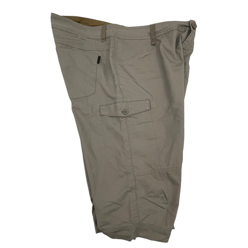 Quechua Oxylane Mens Large Gray Cargo Khaki Hiking Shorts Size 39"x16" Measured - Picture 2 of 8