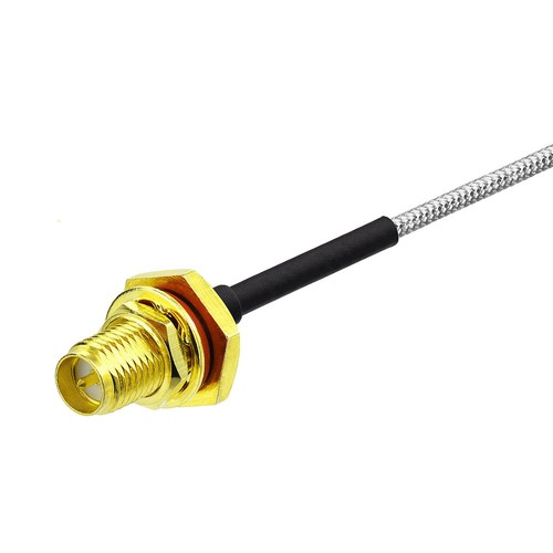 Antenna Extension Cable RP-SMA female to RP SMA Female O-ring pigtail RG405 15cm - Zdjęcie 3 z 3