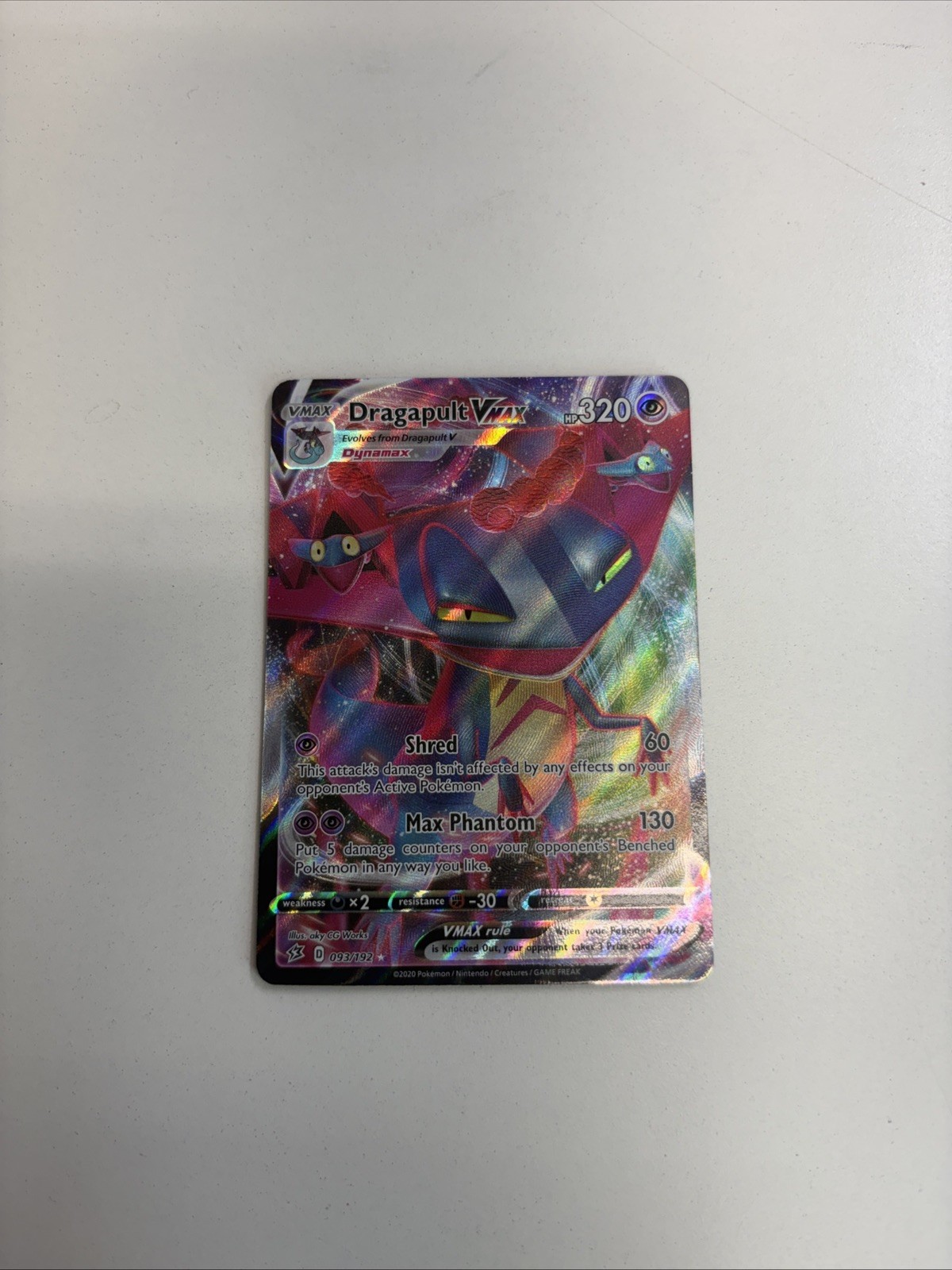 Dragapult VMAX Ultra Rare SWSH02: Rebel Clash 093/192 NM