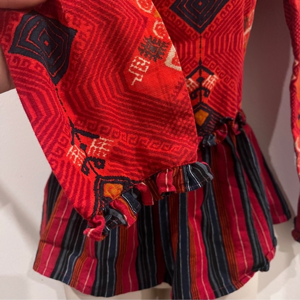 Generation Basic Bohemian Indie Red and Orange Pa… - image 7