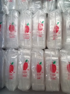 CLEAR Apple Bags Liquidation 1000 bags, 10,000 bags, 50k bags  (CHOOSE SIZE)