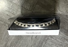 Bridal Headpiece Rhinestone Crystal Pearl Ball Prom Wedding Headband Tiara