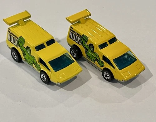 Vintage 1979 Hot Wheels The Heroes Incredible Hulk Spoiler Sport Vans Loose