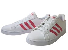 ADIDAS Girl's White Grand Court K Tennis Sneakers EG5136 5.5 NWB