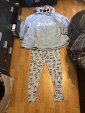 Bnwot Ladies Stitch Snudie Fleece Pyjamas Size Medium Disney Ladies Tesco