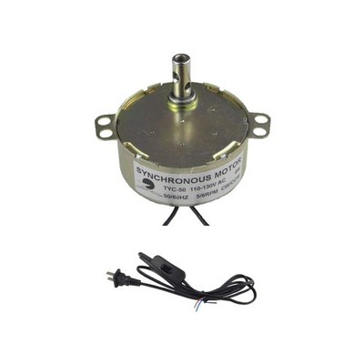 TYC50 Synchronous Turntable Motor 110V 56RPM 1.8m Foot Switch Power Cord