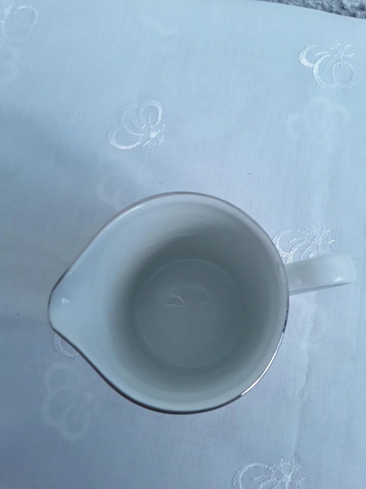 ARZBERG - Secunda 2075 weiß mit Platinrand - Milchkännchen - unbenutzt - Bild 4 von 4