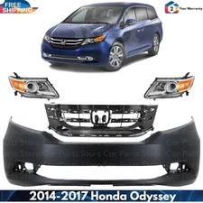 Front Bumper Cover Fascia & Grille Assembly For 2014-2017 Honda Odyssey