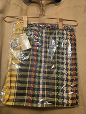 New Vintage Raj plaid multicolor scarf