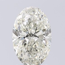 Cert. GIA 1.76 CT Oval Cut Natural Mined Diamond Loose K color SI2 clarity 3750.00 per carat