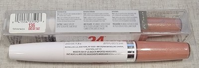 Maybelline Super Stay 24 Color Liquid Lipstick 136 Constant Toast LOT OF 2