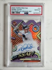 2024 Topps Pristine Derek Jeter Oh Snap AUTO 🚨 /25 GEM 10 🚨 OSA-DJ Yankees