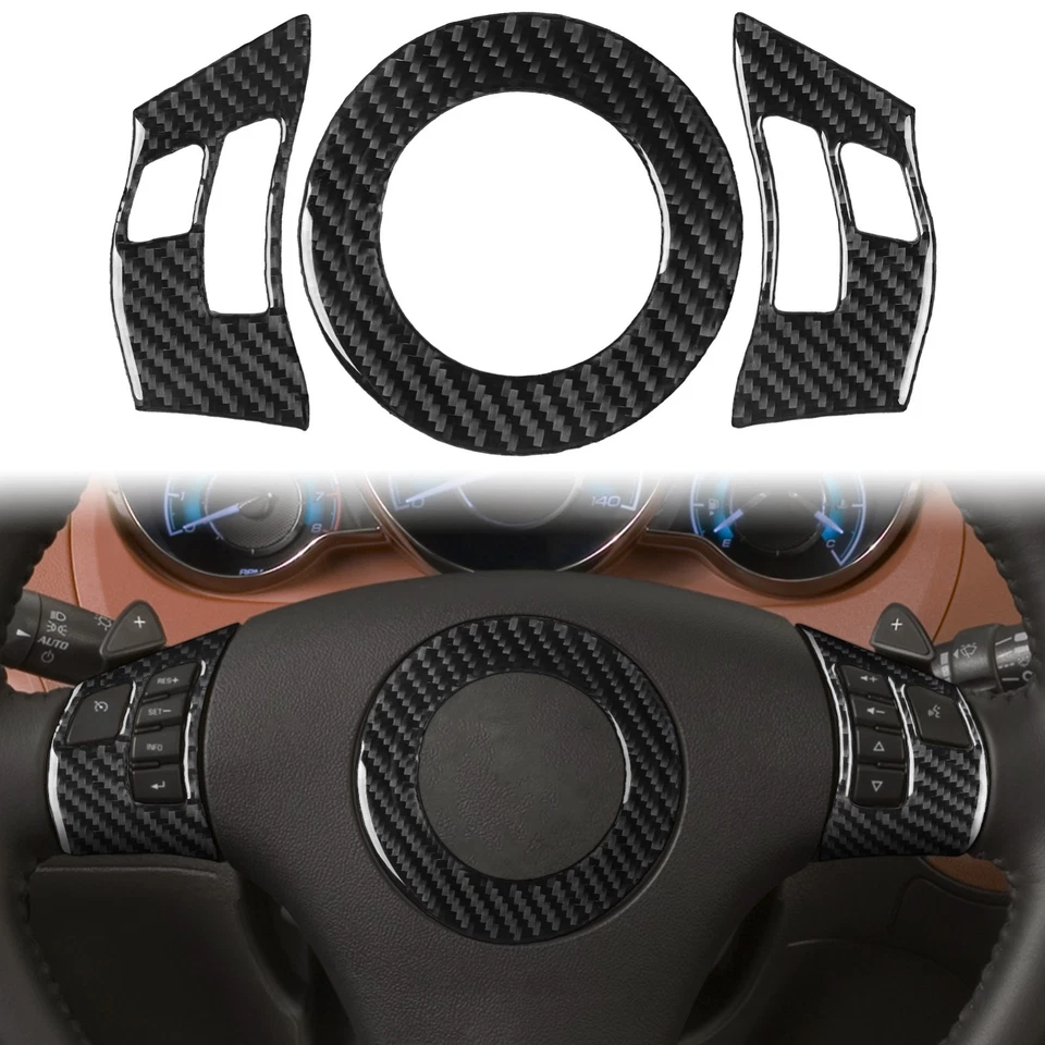 Kits de molduras interiores completos de fibra de carbono real de 35 piezas para Chevrolet Malibu 2008-2012 Foto 2 de 4