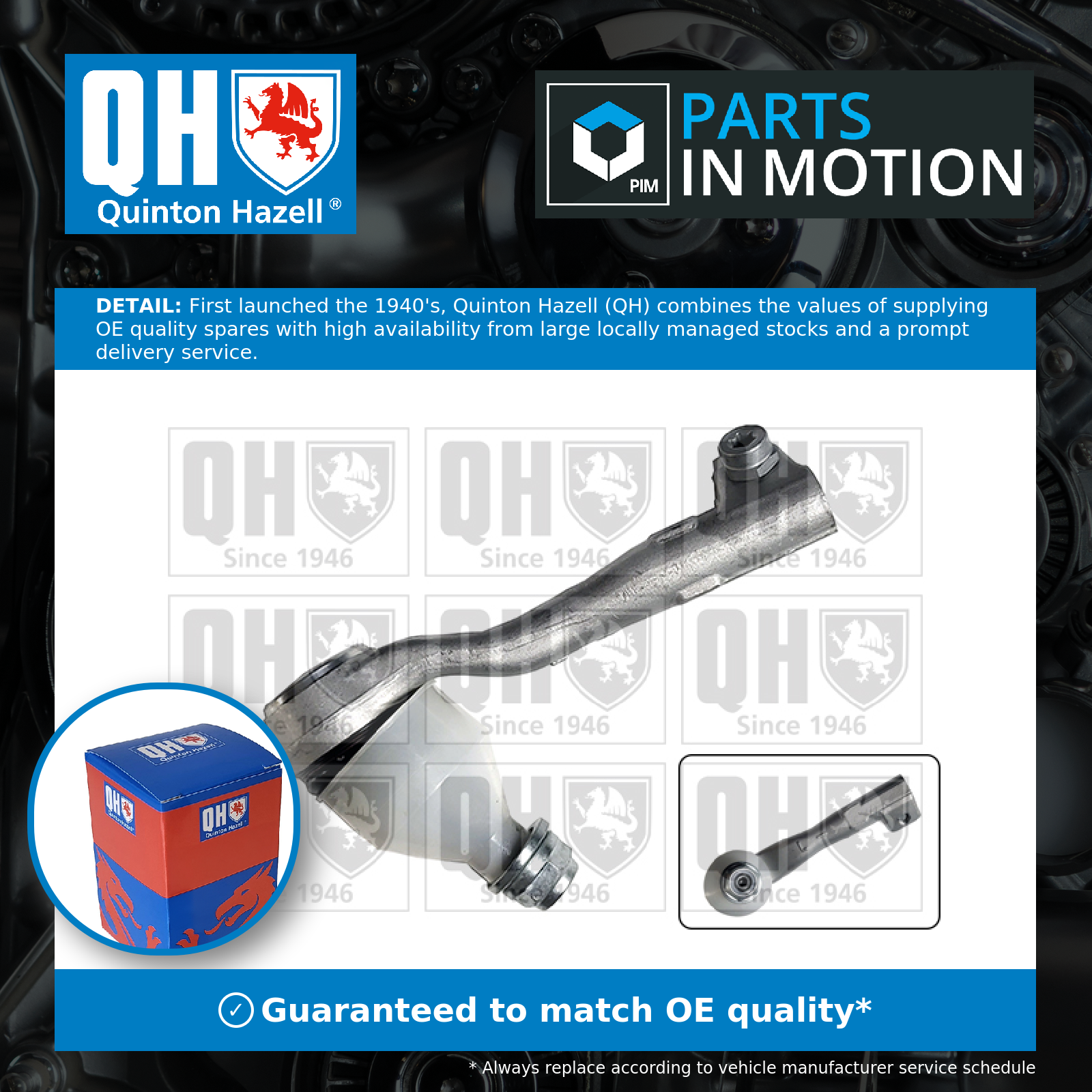 Tie / Track Rod End fits BMW 330D G20, G21 3.0D Left 2019 on Joint QH Quality